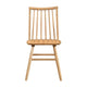 Ger Dining Side Chair Set of 2 | Slatted Backs | Natural Oak Brown Wood