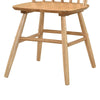 Ger Dining Side Chair Set of 2 | Slatted Backs | Natural Oak Brown Wood