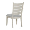 Wen Dining Side Chair Set of 2 | Gray Cushion | Ladder Back | White