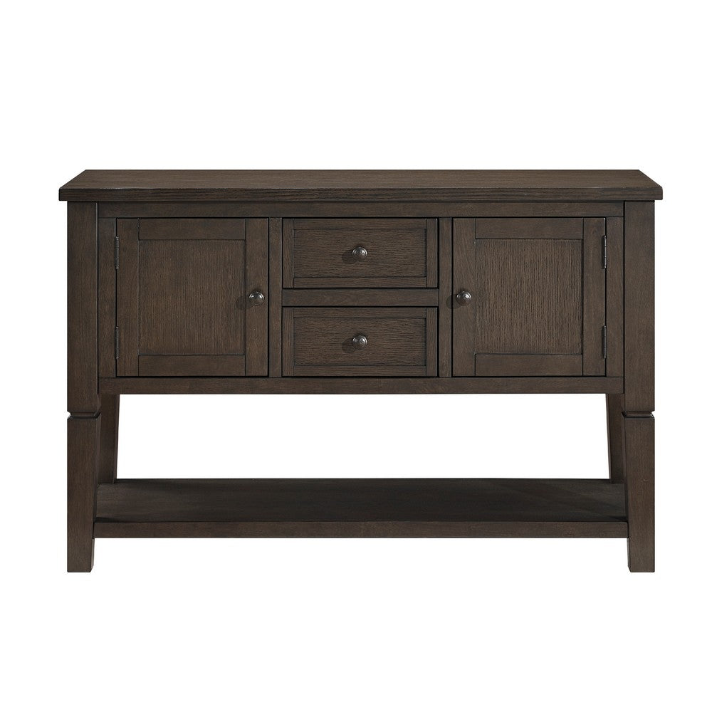 Vicy Sideboard Server | 2 Drawers & Cabinets | Espresso Brown 54"