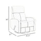 Sery Swivel Glider Manual Reclining Chair | Pull Handle | Brown Leather