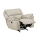 Tony Rocker Manual Reclining Chair w Tab Pull | Sand Brown Microfiber