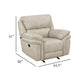 Tony Rocker Manual Reclining Chair w Tab Pull | Sand Brown Microfiber