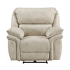 Tony Power Reclining Chair w USB Charging Port | Sand Brown Microfiber