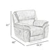 Tony Power Reclining Chair w USB Charging Port | Sand Brown Microfiber