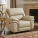 Tony Power Reclining Chair w USB Charging Port | Sand Brown Microfiber