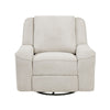 Ruma Swivel Manual Reclining Chair w Tab Pull | Beige Chenille Fabric