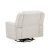 Ruma Swivel Manual Reclining Chair w Tab Pull | Beige Chenille Fabric
