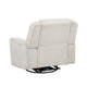 Ruma Swivel Manual Reclining Chair w Tab Pull | Beige Chenille Fabric