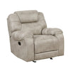 Lily Glider Manual Reclining Chair | Pewter Gray Polished Microfiber