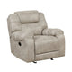 Lily Glider Manual Reclining Chair | Pewter Gray Polished Microfiber