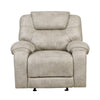 Lily Glider Manual Reclining Chair | Pewter Gray Polished Microfiber