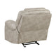 Lily Glider Manual Reclining Chair | Pewter Gray Polished Microfiber