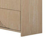 Tanya Wide Dresser | 4 Drawers | Reeded Panels | Natural Brown Wood