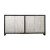 Betie Sideboard Buffet Cabinet | 72" | Weathered Steel Black Wood