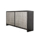 Betie Sideboard Buffet Cabinet | 72" | Weathered Steel Black Wood