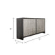 Betie Sideboard Buffet Cabinet | 72" | Weathered Steel Black Wood