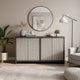 Betie Sideboard Buffet Cabinet | 72" | Weathered Steel Black Wood