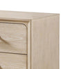 Rozie Nightstand | 2 Drawers | Metal Legs | Light Oak Brown Wood 27"