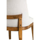 Ramie Side Dining Chair Set of 2 | Wingback Chestnut Wood | White