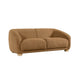 Oliver Loveseat with Round Back and Sloped Arms | Brown Boucle 68"