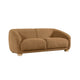 Oliver Sofa with Round and Back Sloped Arms | Soft Brown Boucle 88"