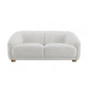 Oliver Loveseat with Round Back Sloped Arms | Soft White Boucle 68"