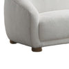 Oliver Loveseat with Round Back Sloped Arms | Soft White Boucle 68"