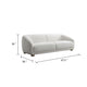 Oliver Loveseat with Round Back Sloped Arms | Soft White Boucle 68"