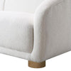 Oliver Sofa with Round Back Sloped Arms | Soft White Boucle 88"