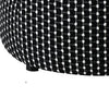 Viani Accent Ottoman | Square Dotted Pattern | Black Chenille 36"