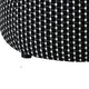 Viani Accent Ottoman | Square Dotted Pattern | Black Chenille 36"