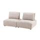 Stavan Modular 2 Seat Sofa | Light Brown Boucle | Adjustable Backs
