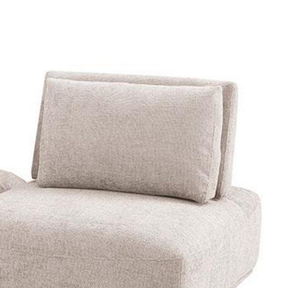 Stavan Modular 2 Seat Sofa | Light Brown Boucle | Adjustable Backs