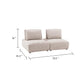 Stavan Modular 2 Seat Sofa | Light Brown Boucle | Adjustable Backs