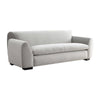 Sero Loveseat | Padded Bench Seat | Modern Light Gray Velvet 69"