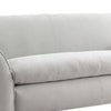 Sero Loveseat | Padded Bench Seat | Modern Light Gray Velvet 69"