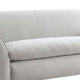 Sero Loveseat | Padded Bench Seat | Modern Light Gray Velvet 69"