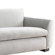 Sero Loveseat | Padded Bench Seat | Modern Light Gray Velvet 69"