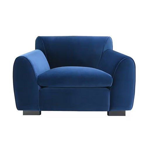 Sero Accent Armchair | Foam Padded Seat | Modern Royal Blue Velvet