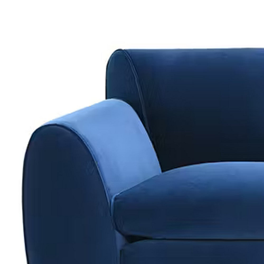 Sero Accent Armchair | Foam Padded Seat | Modern Royal Blue Velvet