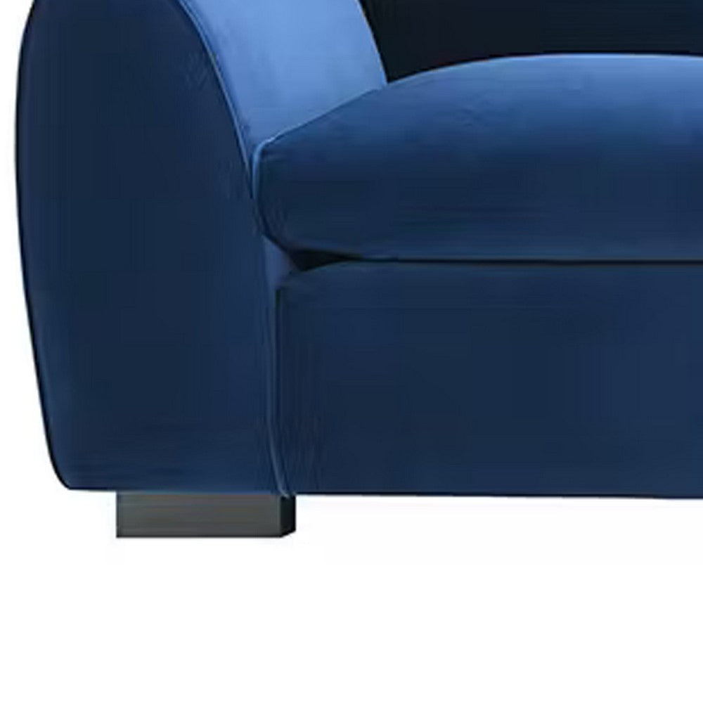 Sero Accent Armchair | Foam Padded Seat | Modern Royal Blue Velvet