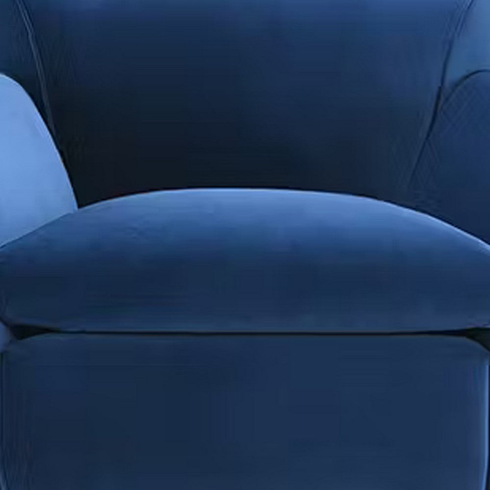 Sero Accent Armchair | Foam Padded Seat | Modern Royal Blue Velvet