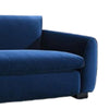 Sero Loveseat | Padded Bench Seat | Modern Royal Blue Velvet 69"