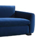 Sero Loveseat | Padded Bench Seat | Modern Royal Blue Velvet 69"