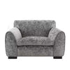 Sero Accent Armchair | Foam Padded Seat | Modern Dark Gray Velvet
