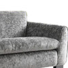 Sero Loveseat | Padded Bench Style Seat | Modern Dark Gray Velvet 69"