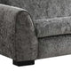 Sero Loveseat | Padded Bench Style Seat | Modern Dark Gray Velvet 69"