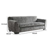 Sero Loveseat | Padded Bench Style Seat | Modern Dark Gray Velvet 69"
