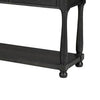 Ginie Sofa Table | 3 Drawers | Black Brown Solid Rubberwood | 60"